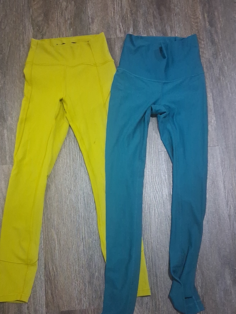 lululemon athletica Kids Leggings in Yellow and Teal